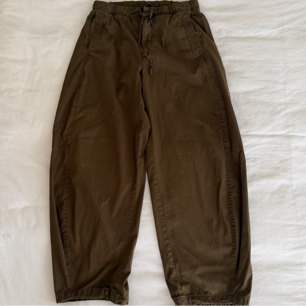 NWT! GAP Bracken Olive Green Mid Rise Barrel Parachute Pants - 771394 🩷 - Picture 5 of 6